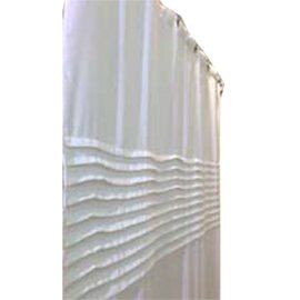 Cooke & Lewis White Pleat Shower curtain (H)200cm (W)180cm