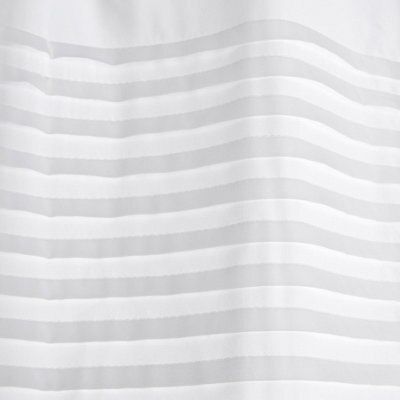 Cooke & Lewis White Pleat Shower curtain (H)200cm (W)180cm