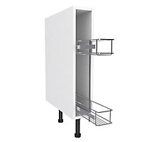 Cooke & Lewis White Pull-out Base cabinet, (W)150mm