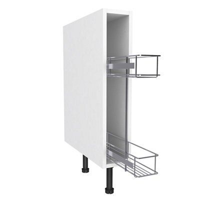 Cooke & Lewis White Pull-out Base cabinet, (W)150mm
