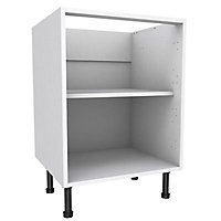 Cooke & Lewis White Standard Base cabinet, (W)600mm