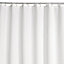 Cooke & Lewis White Waffle Shower curtain (H)200cm (W)180cm