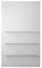 Cooke & Lewis White Wall-mounted Bathroom Shelving (D)16.8cm (H)85cm (L)50cm