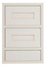 Cooke & Lewis Woburn Framed Ivory Drawer front, Set of 3