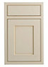 Cooke & Lewis Woburn Framed Ivory Drawerline door & drawer front, (W)450mm