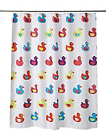 Cooke & Lewis Yojoa Multicolour Duck Shower curtain (W)180cm