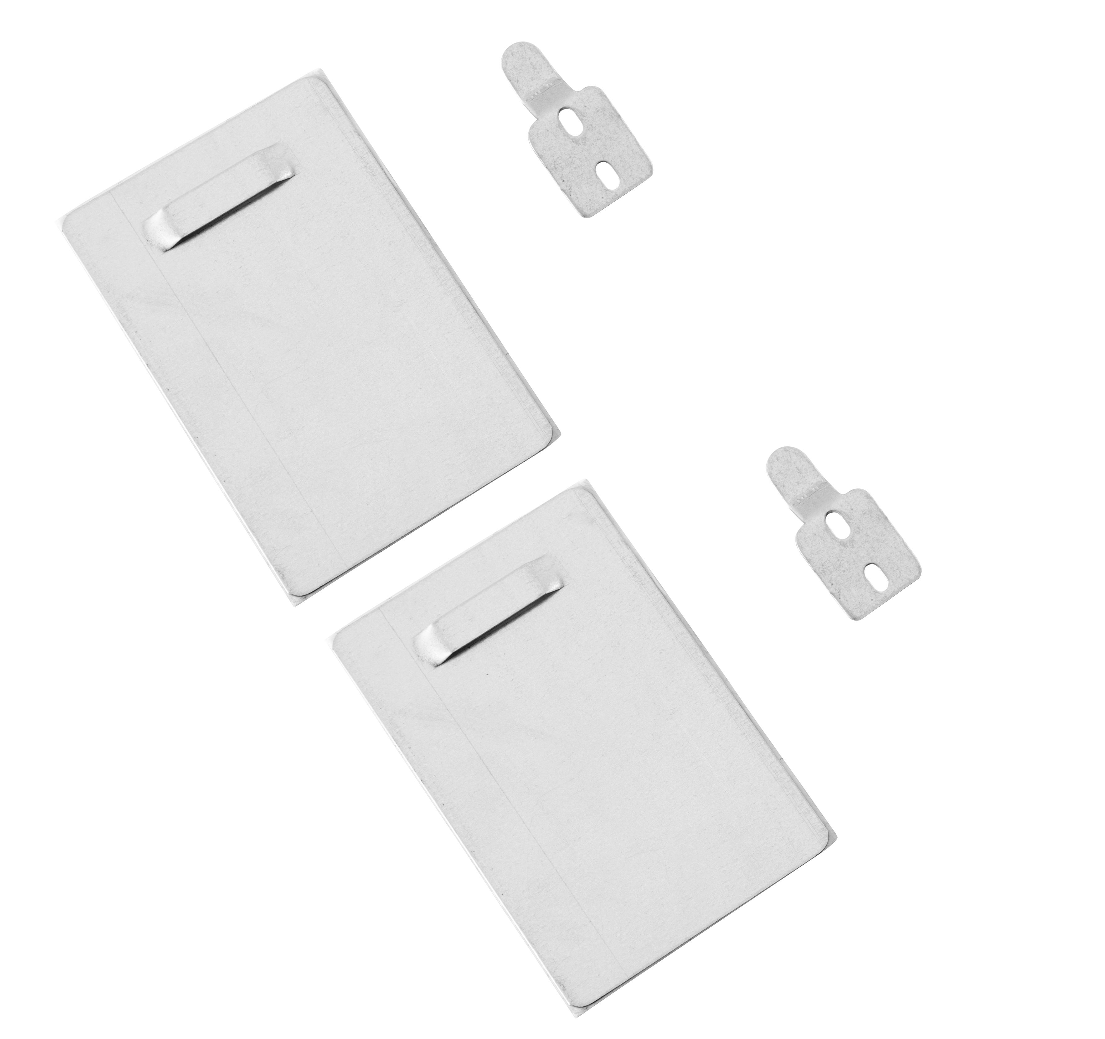 Buy Cooke & Lewis Zamack Grey Plastic Mirror fixings 15mm, Pack of 4