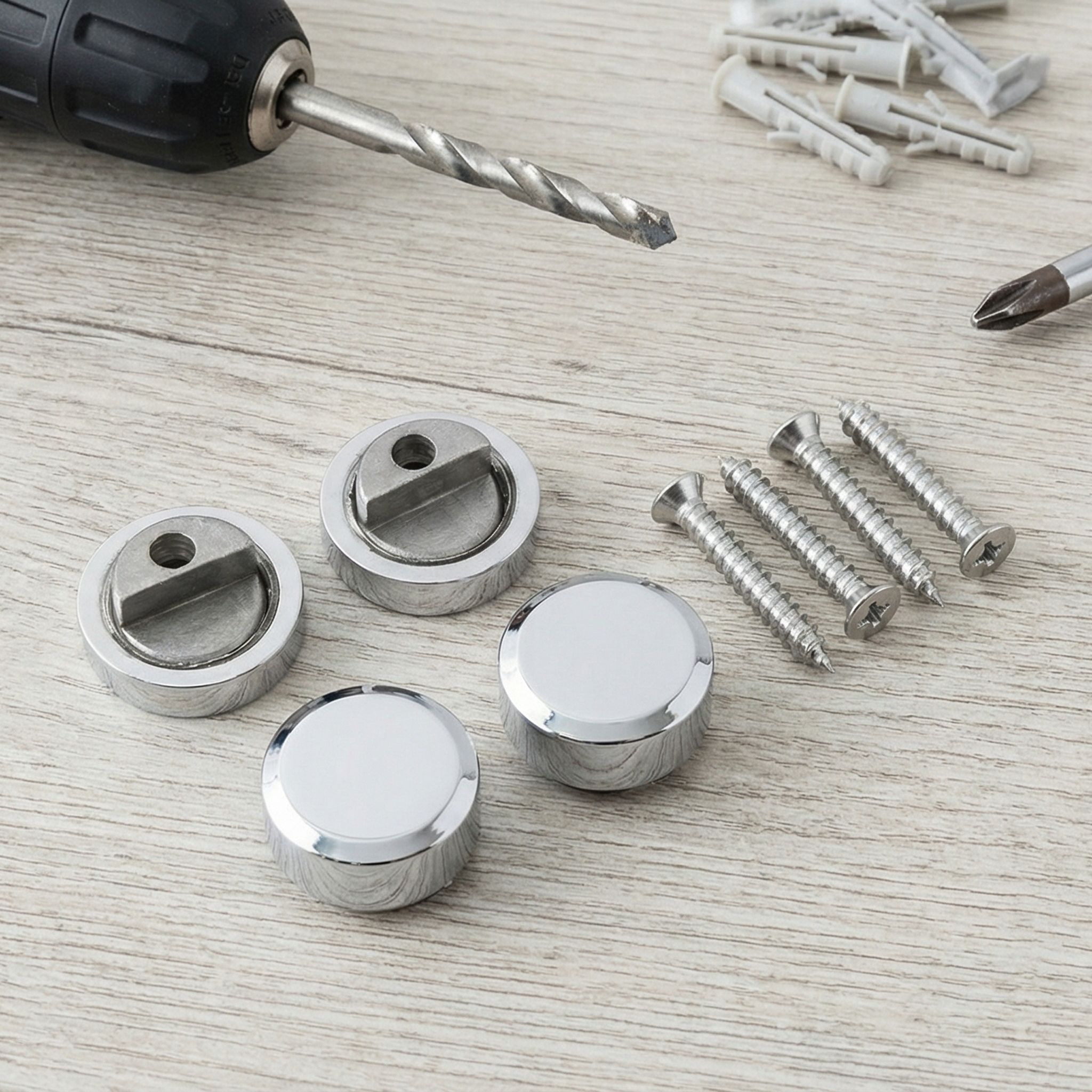 Cooke & Lewis Zamack Mirror fixings (Dia)20mm (L)20mm