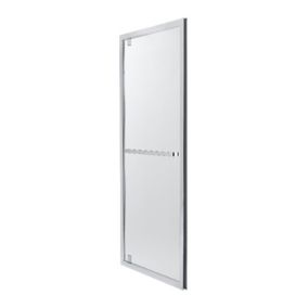 Cooke & Lewis Zilia Framed Half open pivot Shower Door (W)800mm