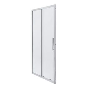 Cooke & Lewis Zilia Framed Sliding Shower Door (W)1200mm