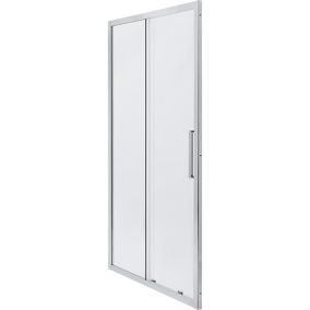 Cooke & Lewis Zilia Framed Sliding Shower Door (W)1600mm