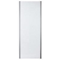Cooke & Lewis Zilia Stainless steel Clear Fixed Shower panel (H)200cm (W)90cm