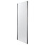 Cooke & Lewis Zilia Stainless steel Clear Fixed Shower panel (H)200cm (W)90cm
