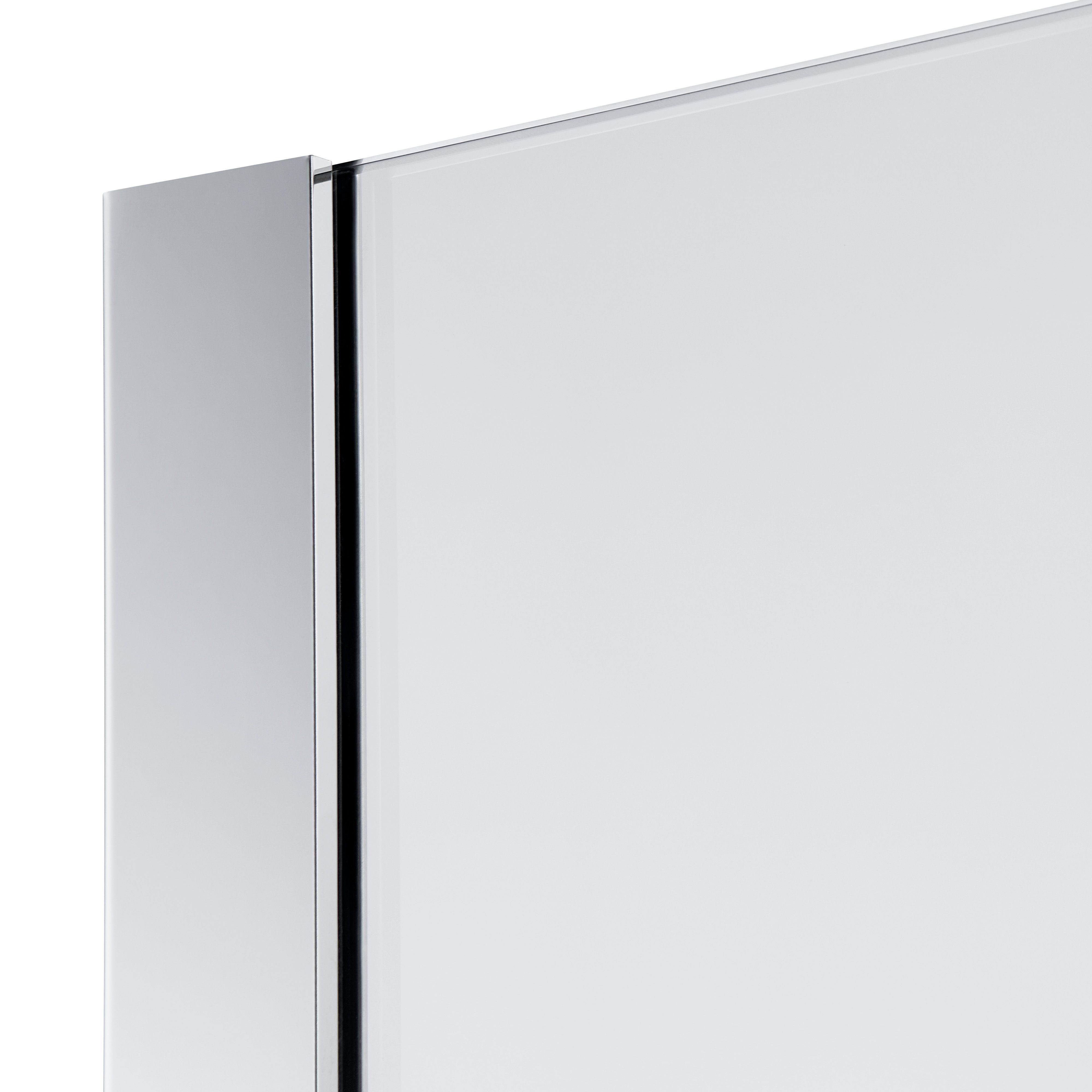 Cooke & Lewis Zilia Stainless steel Fixed Shower panel (H)2000mm (W)900mm