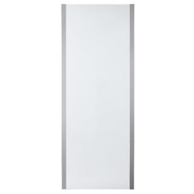 Cooke & Lewis Zilia Stainless steel Fixed Shower panel (H)2000mm (W)90mm