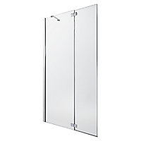Cooke & Lewis Zilia Stainless steel Walk-in Panel (H)2000mm (W)1250mm