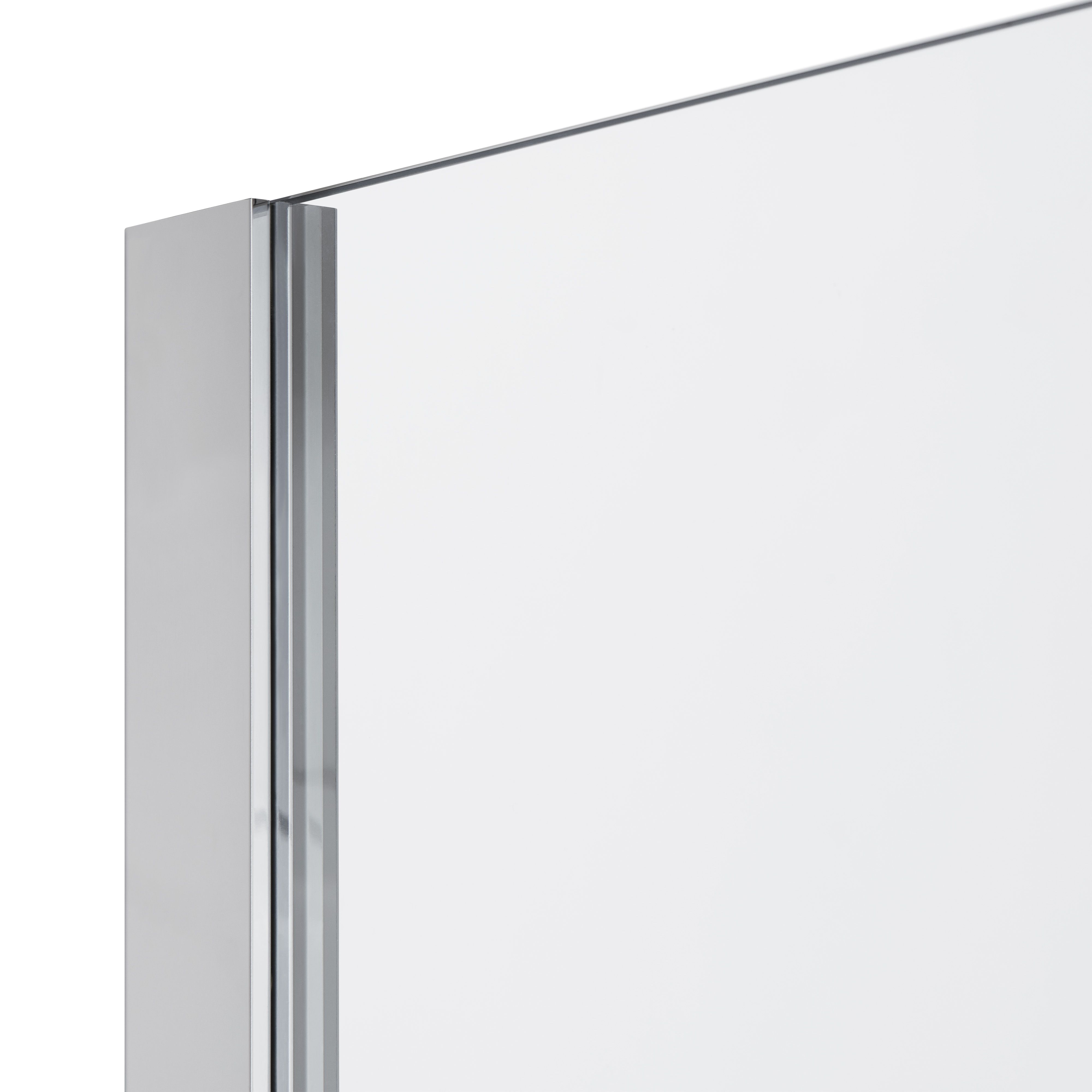 Cooke & Lewis Zilia Stainless steel Walk-in Panel (H)2000mm (W)90mm