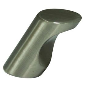 Cooke & Lewis Zinc alloy Nickel effect Round Cabinet Knob (Dia)15mm