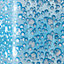 Cooke & Lewis Zuari Blue Bubble Shower curtain (W)180cm