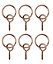 Copper effect Picture hook (W)9mm, Pack of 6