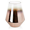 Copper effect Tapered Glass Vase, Medium