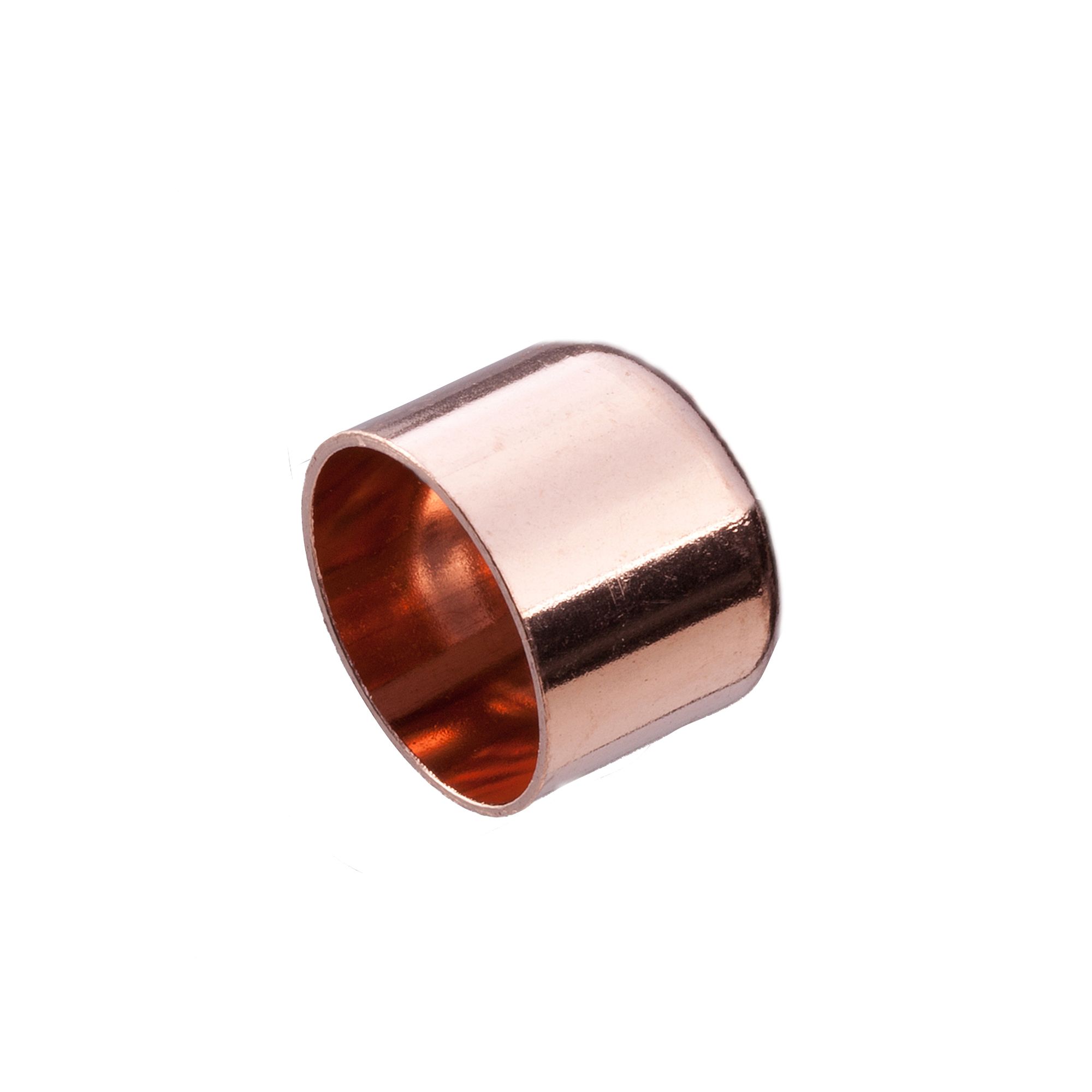 Copper End feed Stop end (Dia)15mm, Pack of 2