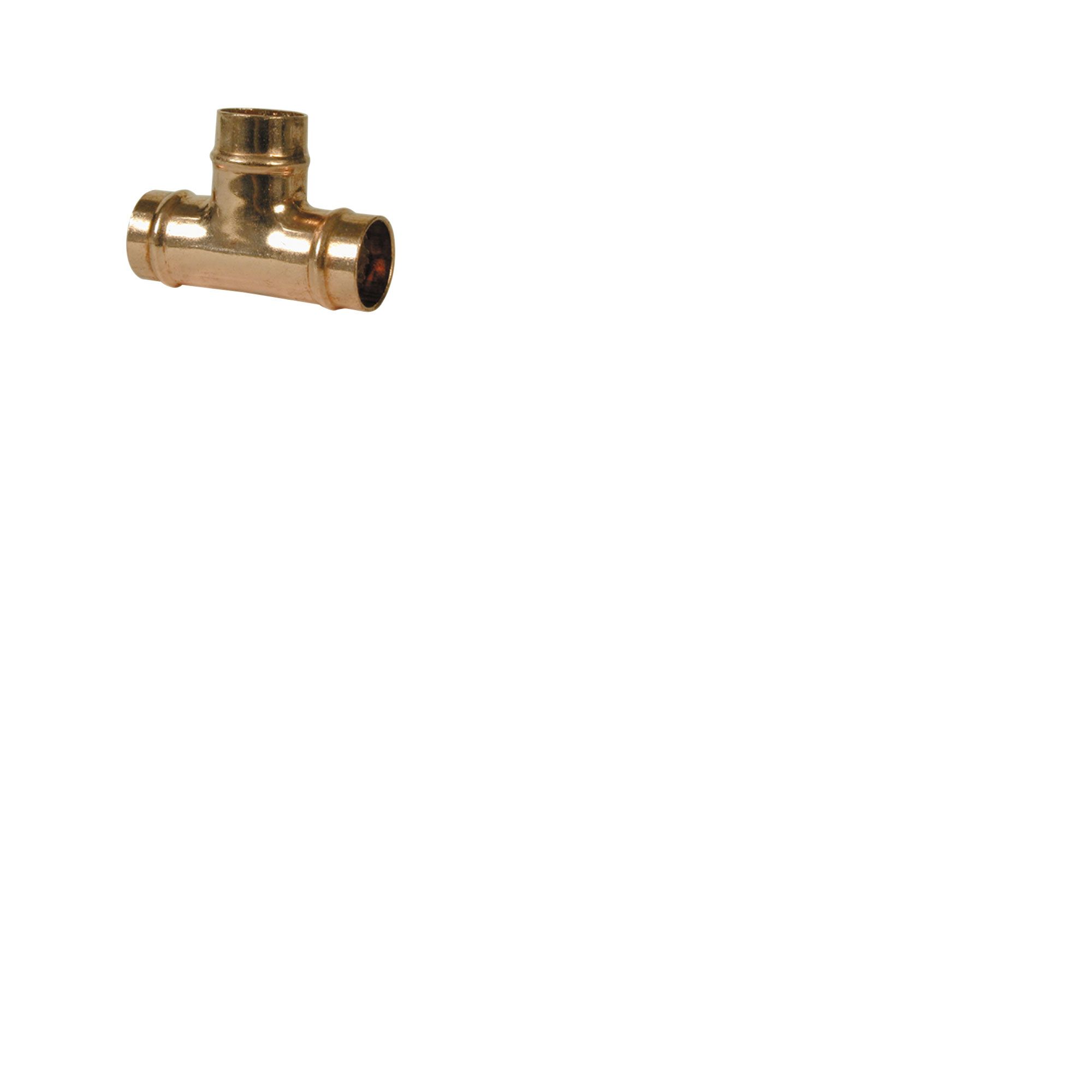 Copper Solder ring Equal Tee (Dia) 15mm x 15mm x 15mm