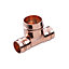 Copper Solder ring Reducing Tee (Dia) 22mm x 15mm x 15mm