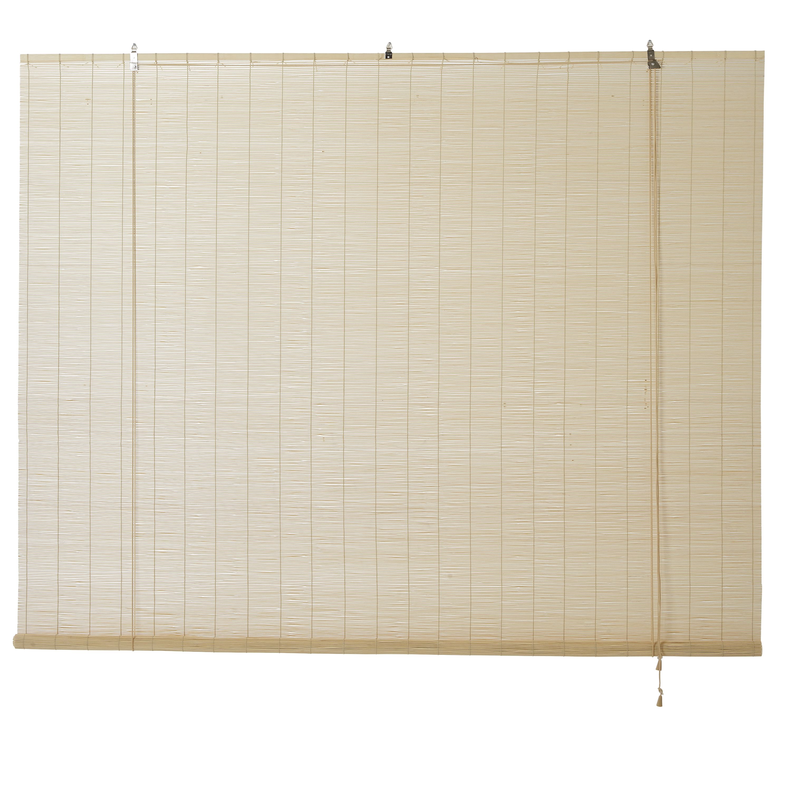 Corded Natural Plain Daylight Roller Blind (W)180cm (L)180cm