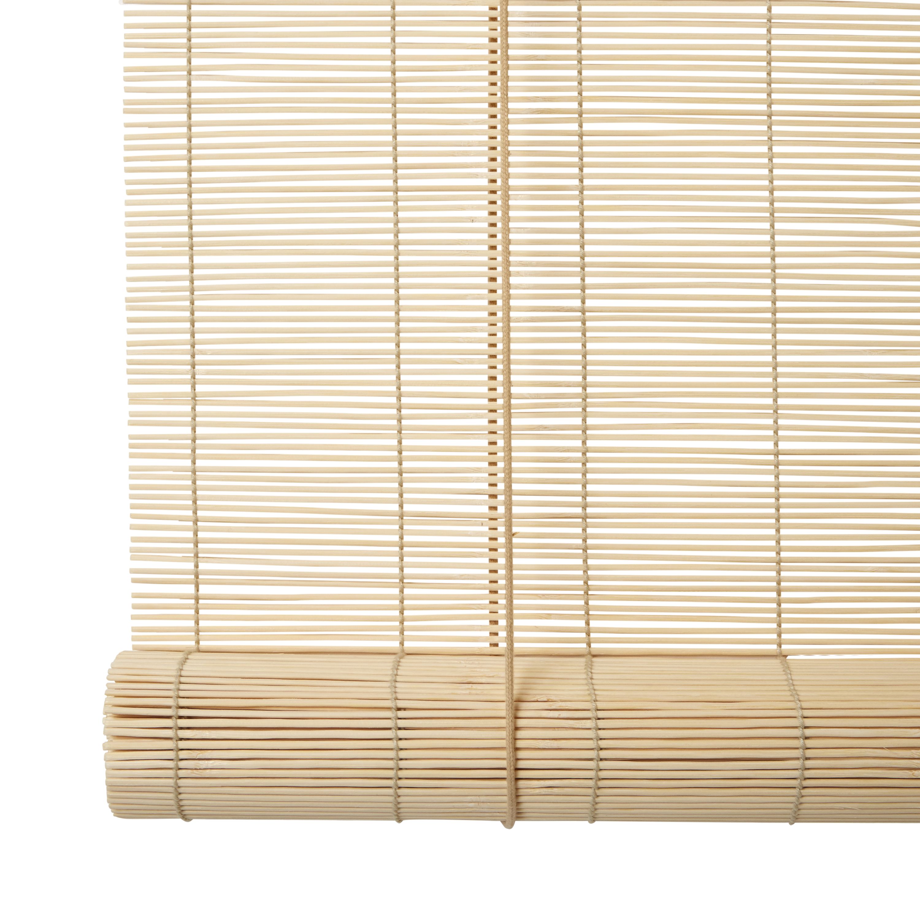 Corded Natural Plain Daylight Roller Blind (W)180cm (L)180cm