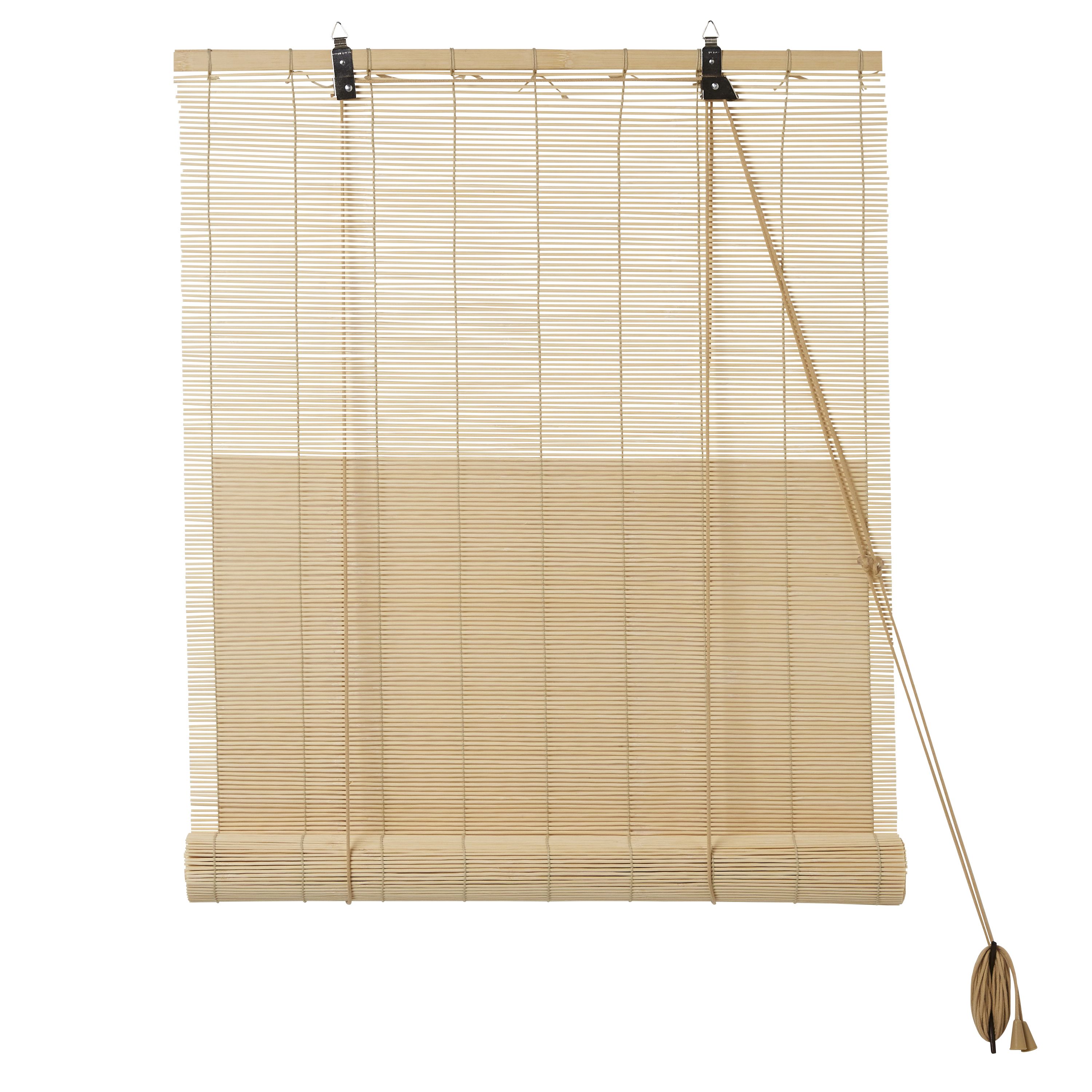 Corded Natural Plain Daylight Roller Blind (W)60cm (L)180cm