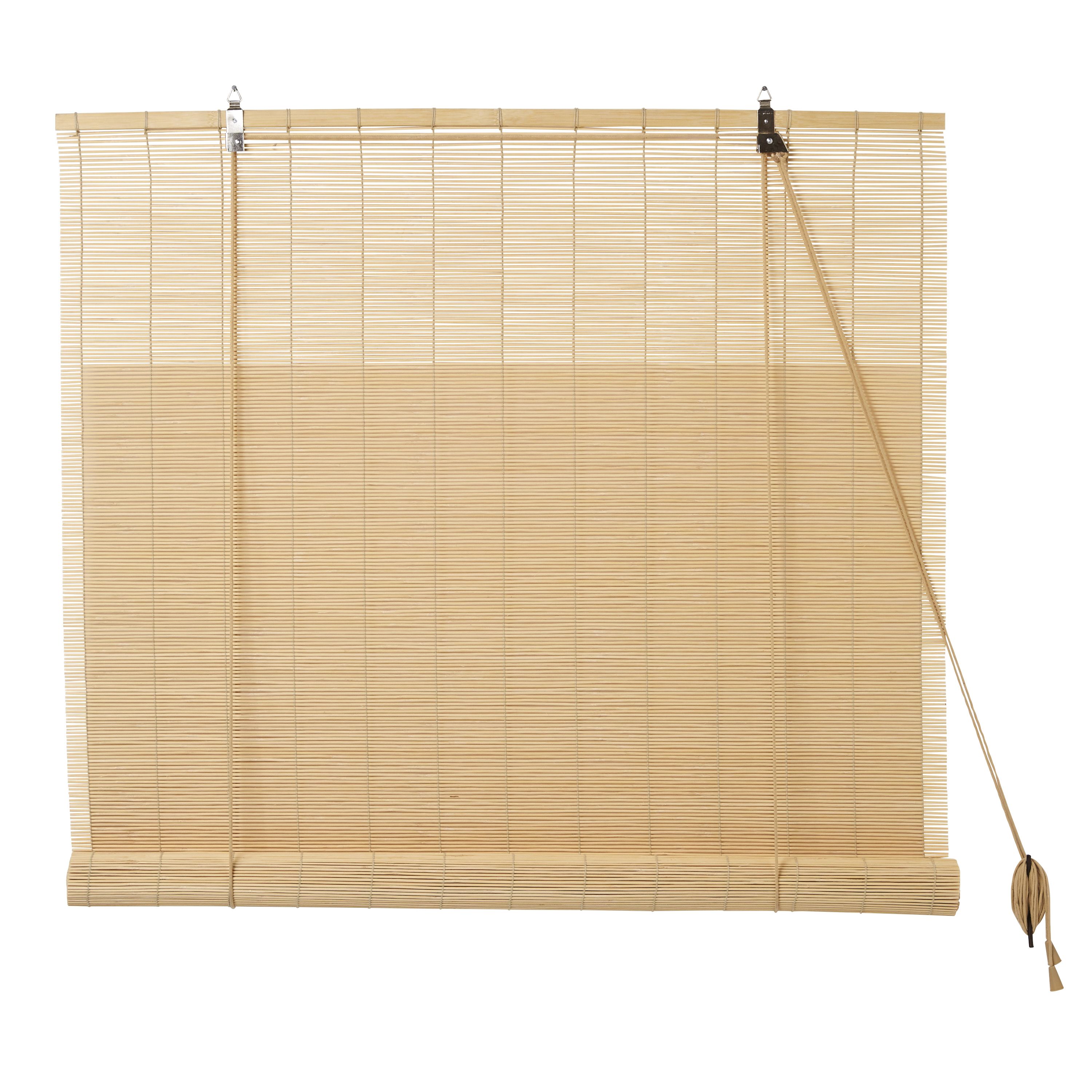 Corded Natural Plain Daylight Roller Blind (W)90cm (L)180cm