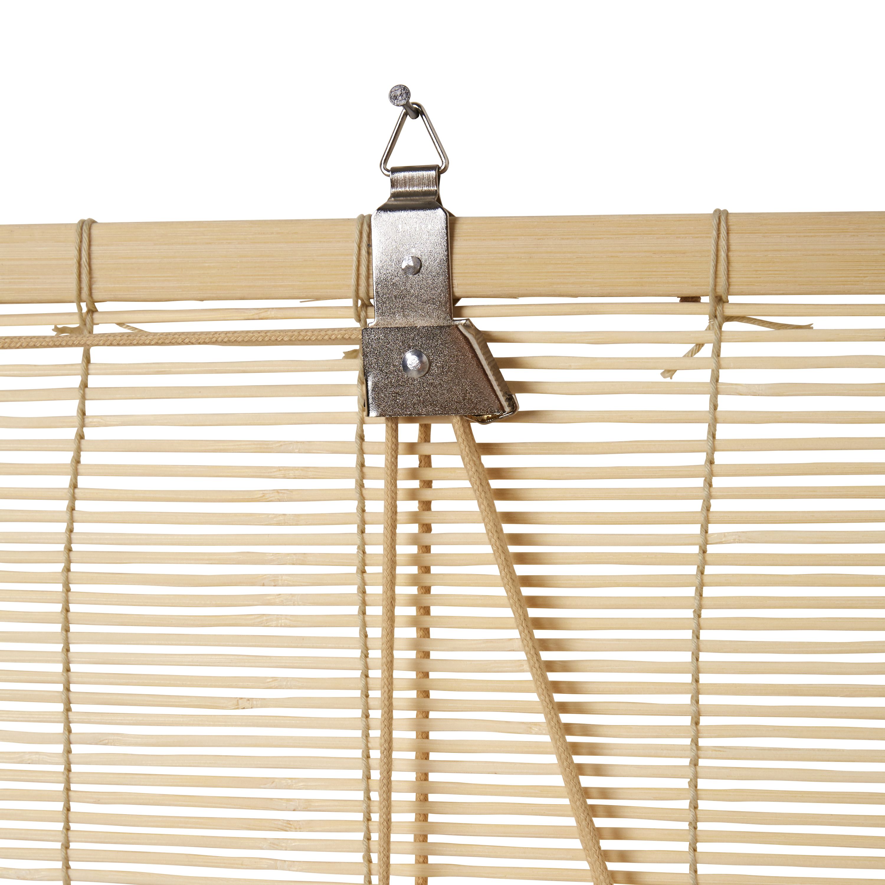 Corded Natural Plain Daylight Roller Blind (W)90cm (L)180cm