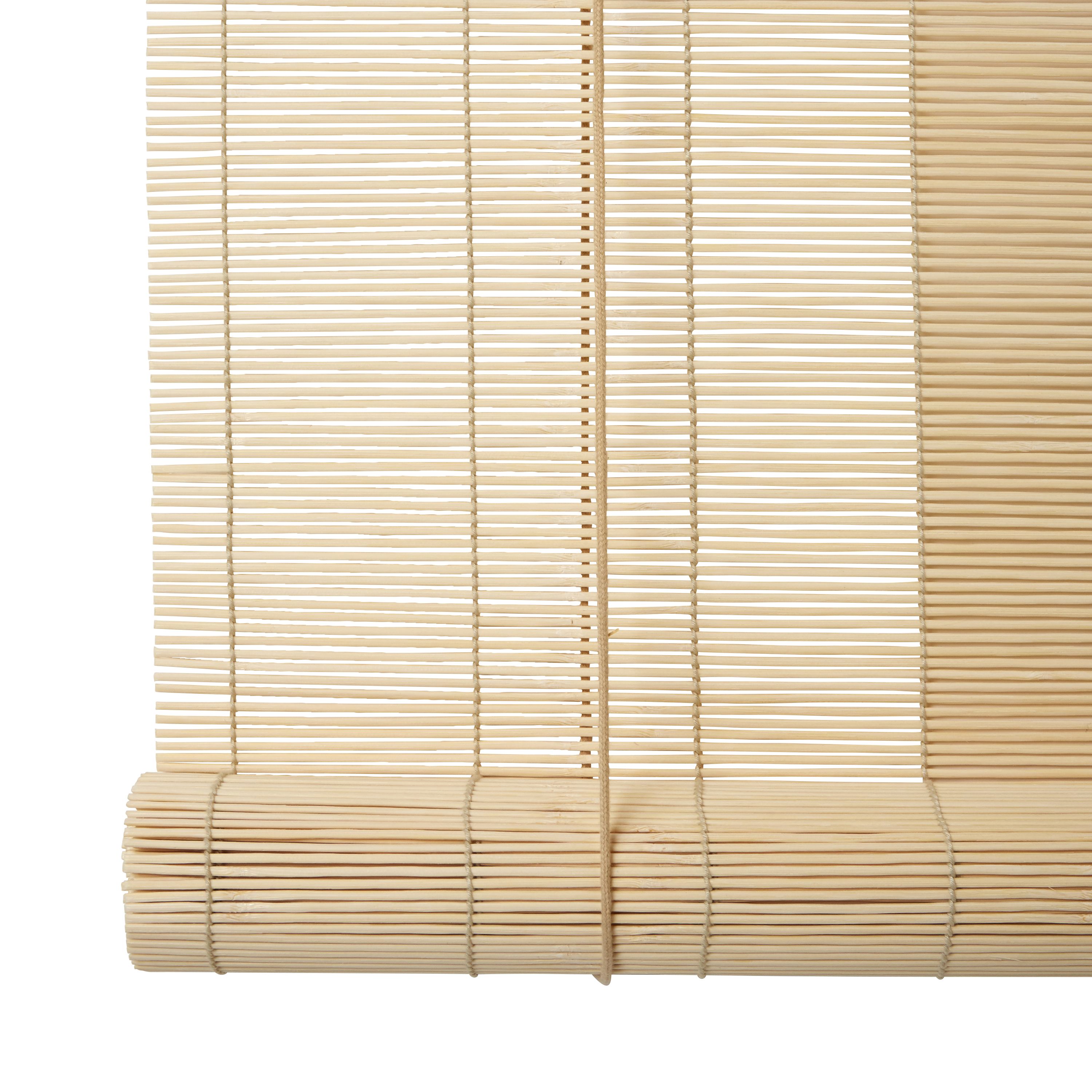 Corded Natural Plain Daylight Roller Blind (W)90cm (L)180cm