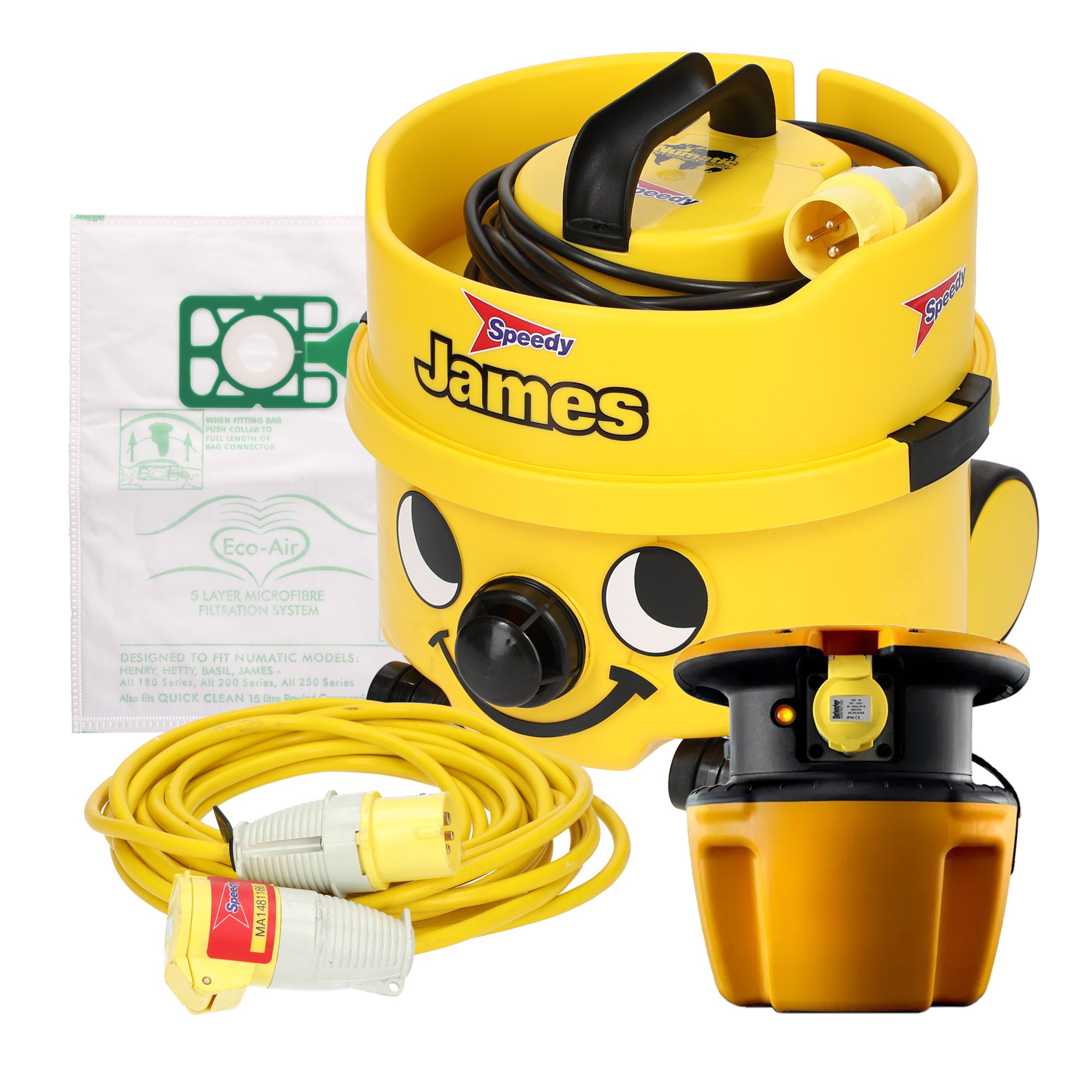 Corded Vacuum cleaner bundle 8L - Week hire