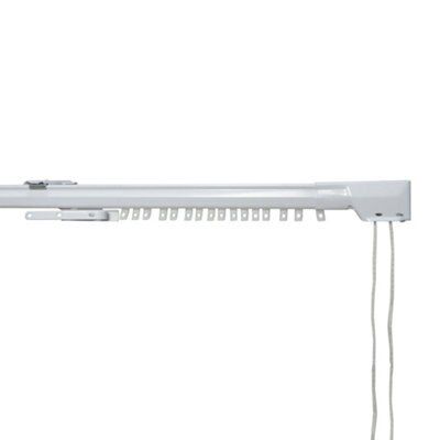 Corded White Extendable Curtain track, (L)4m | DIY at B&Q
