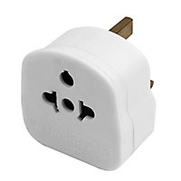 CORElectric 13A White Travel adaptor World to UK