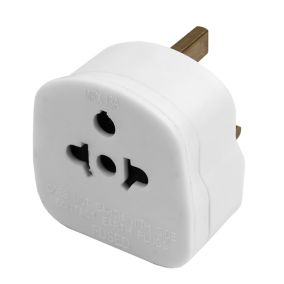 CORElectric 13A White World to UK Travel adaptor