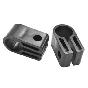 CORElectric Black 1.5mm Cable cleat, Pack of 25