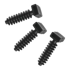 CORElectric Black Masonry mount base (W)9mm, Pack of 25