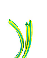 CORElectric Green & yellow 3mm Cable sleeving, 5m, 1 pieces