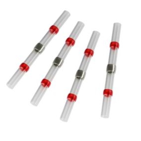 CORElectric Red 10A 2 port Solder seal connector 0.50mm² - 1.00mm², Pack of 20