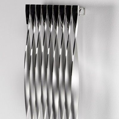 Corkscrew Vertical Radiator, (W)220mm x (H)1800mm