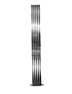 Corkscrew Vertical Radiator, (W)310mm x (H)1800mm