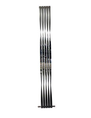 Corkscrew Vertical Radiator, (W)310mm x (H)2000mm