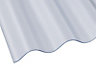 Coroline Clear PVC Corrugated roofing sheet (L)2m (W)950mm (T)1.2mm of 10