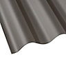 Corolite Bronze effect Polycarbonate Corrugated roofing sheet (L)3m (W)848mm (T)0.8mm of 10