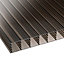 Corotherm Bronze effect Polycarbonate Multiwall roofing sheet (L)2.5m (W)1050mm (T)25mm of 5