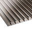 Corotherm Bronze Polycarbonate Glazing sheet, (L)3m (W)0.7m (T)16mm