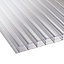 Corotherm Clear Polycarbonate Multiwall roofing sheet (L)2.5m (W)1050mm (T)16mm of 5